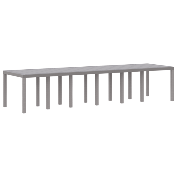 Trädgårdsmöbelset 15 pcs Ljusgrå Polt rotting