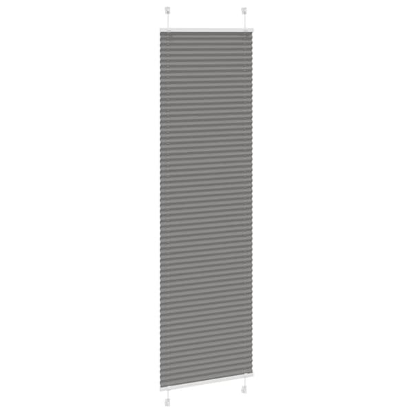Plisserad persienn antracit 55x200cm tyg bredd 54,4cm polyester