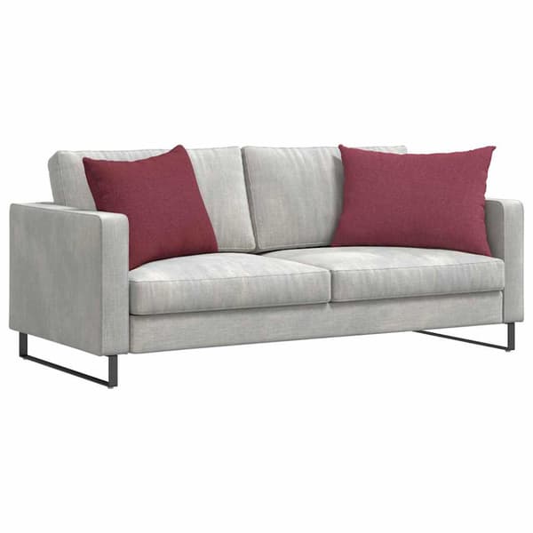 Sofakuddar 2 pcs Vinröd 70 x 50 cm tyg