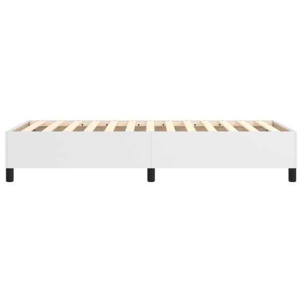 Boxspring-sängram vit 80x200 cm konstläder