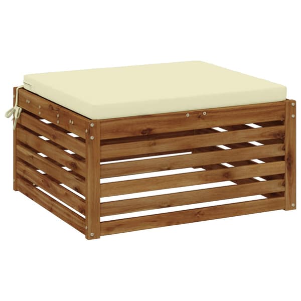 1-delad Sittdyna SOEST 100% Polyester Gräddvit 80 x 80 x 5 cm