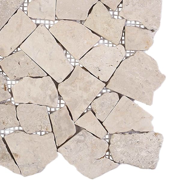 Mosaikplattor Gräddvit 30 x 30 cm Marmor