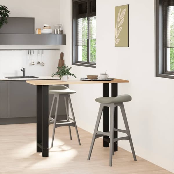 Barbordsben svarta 2 st 40x(100-101) cm stål