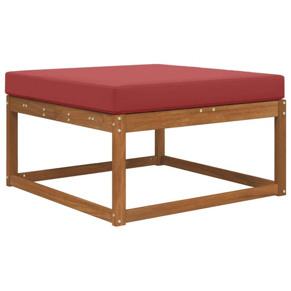 Utomhus Soffa Kudde Vinröd 80 x 80 x 8 cm Polyester