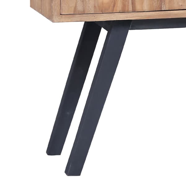Sidoskåp 110x30x75 cm massiv teak