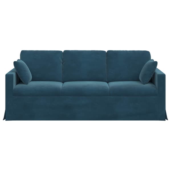Soffa Blå 198 x 78 x 80 cm Sammet