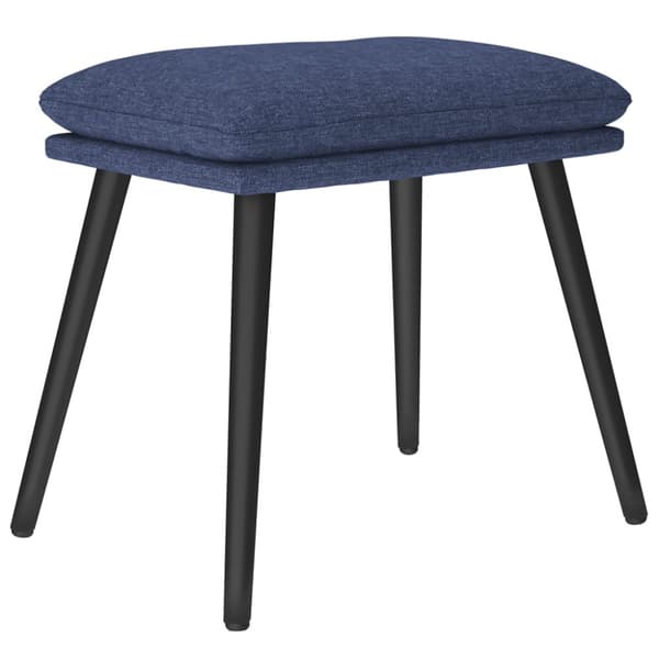 Fotpall blå 45x29,5x35 cm tyg