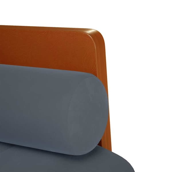 Loveseat soffa med dynor mörkgrå 110 cm sammet