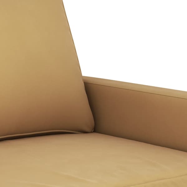 Soffa 2-sits brun 140 cm sammet