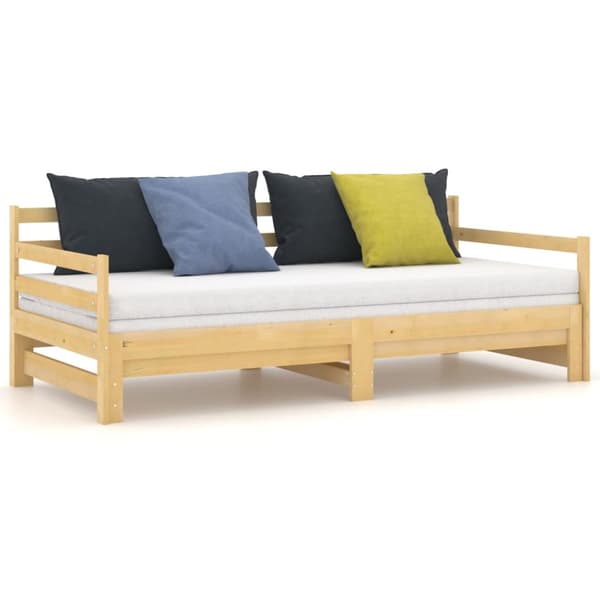 Dagbädd utdragbar massiv furu 2x(90x200) cm