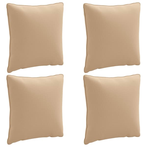 4-delad ryggkudde PUTTEN 4 st 100% Polyester Sand