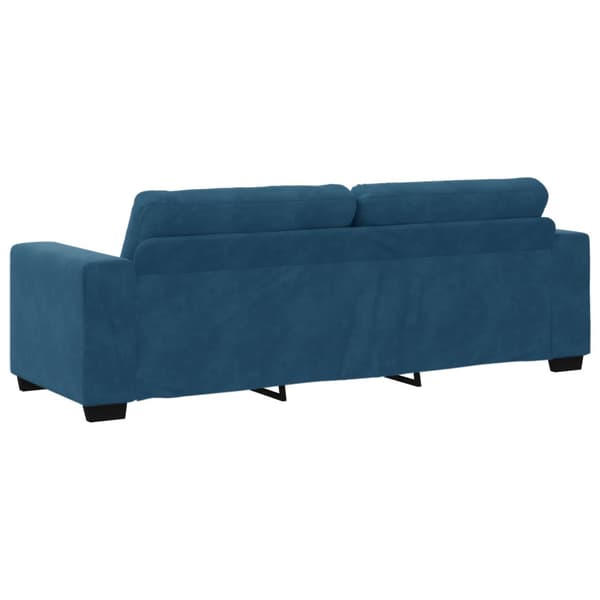3-Sits soffa Blå 220 cm Sammet