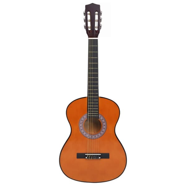 Gitarr för nybörjare 8 delar klassisk svart 3/4 36"