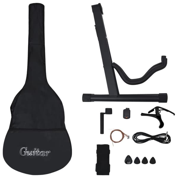 Gitarr 12 delar med EQ-pedal 6 och strängar western