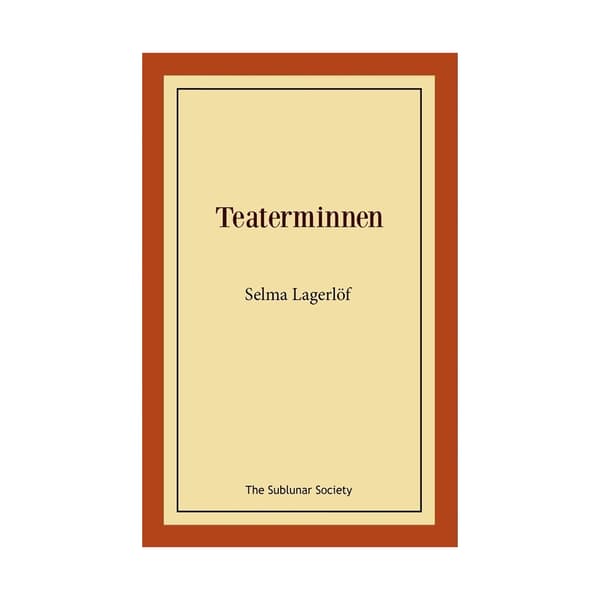 Teaterminnen (häftad)