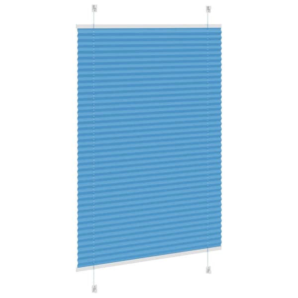 Plisserad persienn blå 95x100 cm tyg bredd 94,4 cm polyester
