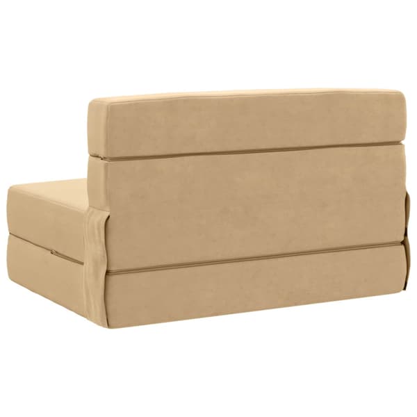 Fällbar Soffbed Grön grå 70 x 72 x 60 cm Tyg