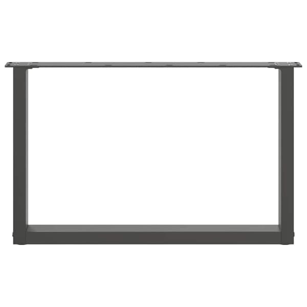 Soffbordsben U-formade 2 st antracit 70x(42-43) cm stål