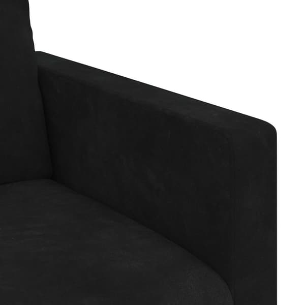 Soffa Svart 198 x 78 x 80 cm Sammet