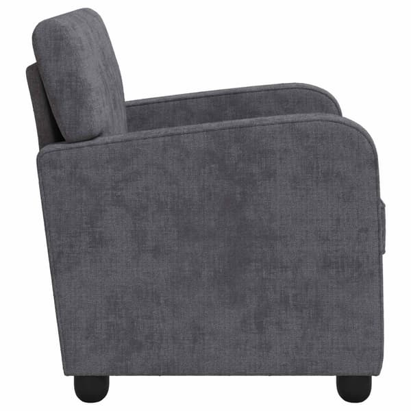 Fåtölj Mörkgrå Chenille