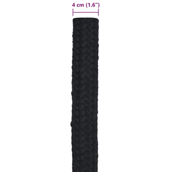 Båtsnöre 4 mm 25 m Svart