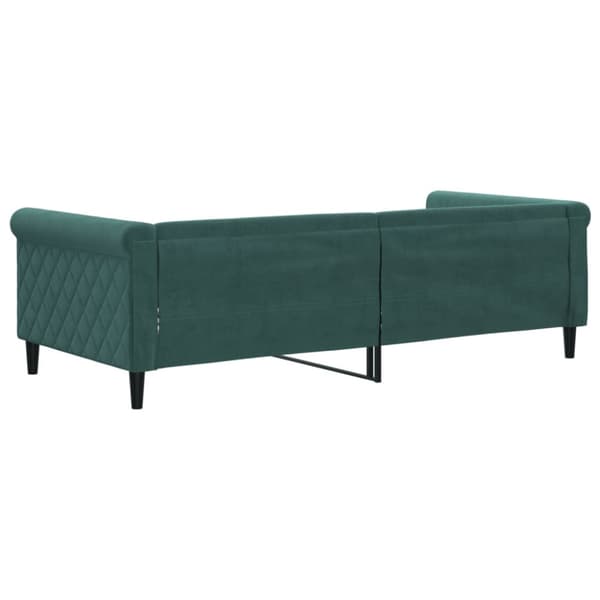 Dagbädd mörkgrön 90x200 cm sammet