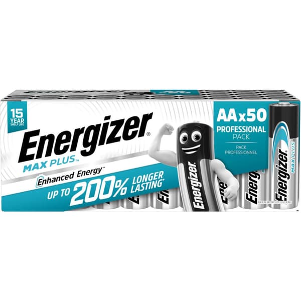 Batteri ENERGIZER Max Plus AA 50/fp