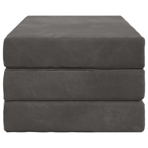 Fällbar Soffbed 80 x 67 x 45 cm Mörkgrå