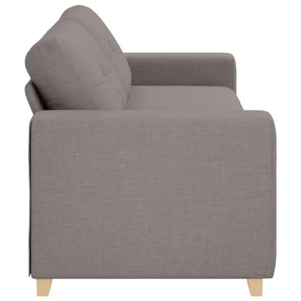 3-Sits soffa Taupe 220 cm tyg