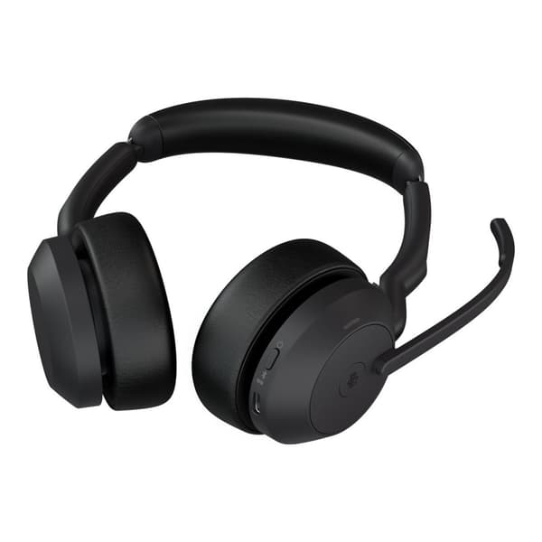 Jabra Evolve2 55 MS Stereo - headset - USB-A - med laddningsställ
