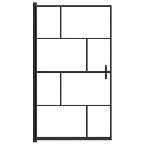Duschvägg ESG 80x140 cm svart
