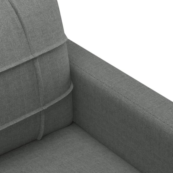Soffa 2-sits mörkgrå 120 cm tyg