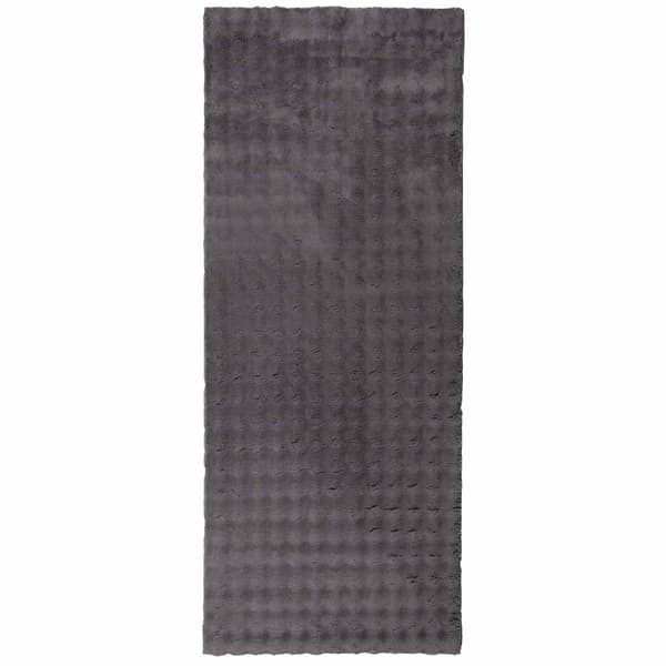Områdesmattor Rektangulär SIROLO Antracit 200 x 80 cm Polyester