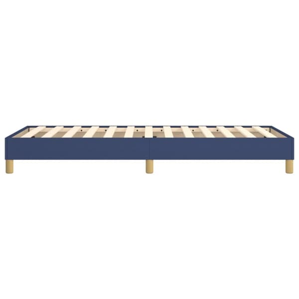 Boxspring-sängram blå 80x200 cm tyg