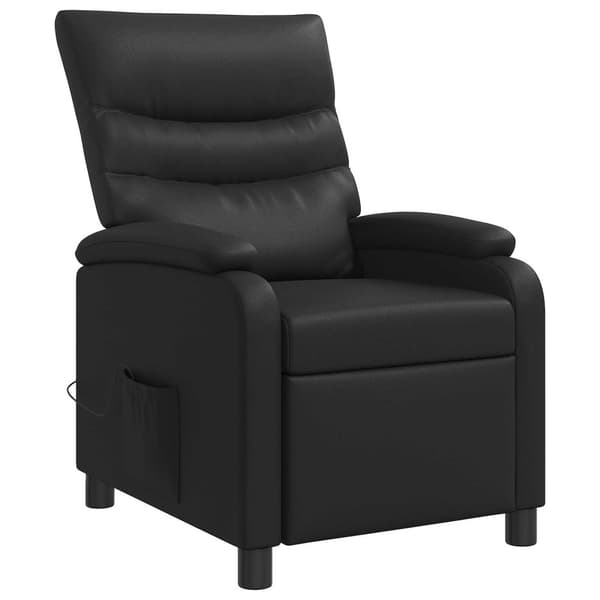 Massagefåtölj Svart Konstläder