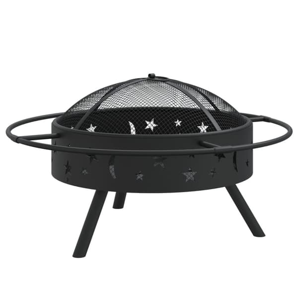 Eldstad med eldgaffel 70 cm XXL stål
