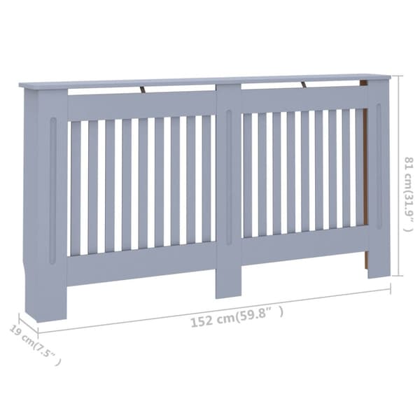Elementskydd antracit 152x19x81,5 cm MDF