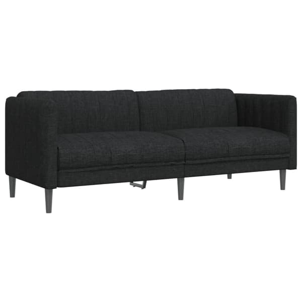 Soffgrupp 2 delar svart tyg