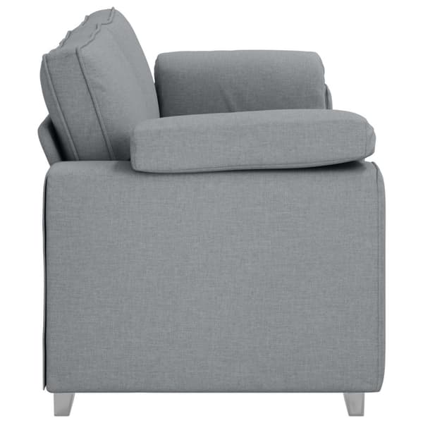 3-Sits soffa Ljusgrå 220 cm tyg