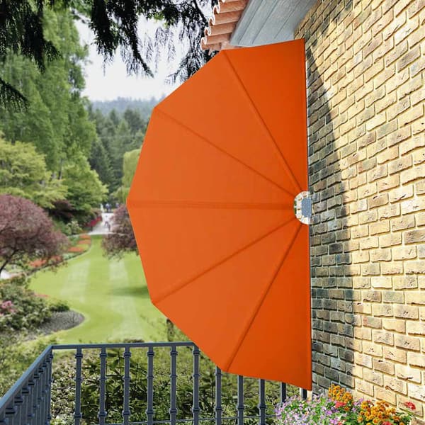 Sidomarkis för terrass terrakotta 160 cm