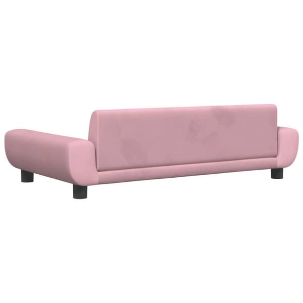 Hundbädd rosa 100x54x33 cm sammet