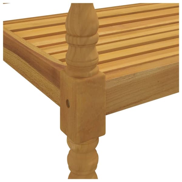 Bataviabänk 150 cm massiv teak