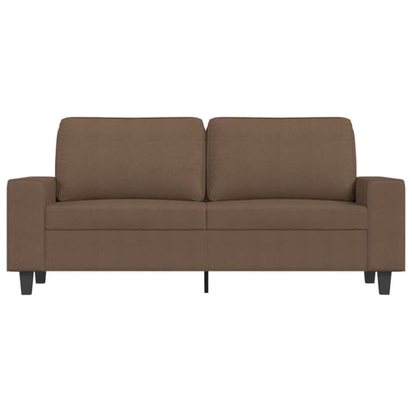 2-sitssoffa brun 140 cm tyg