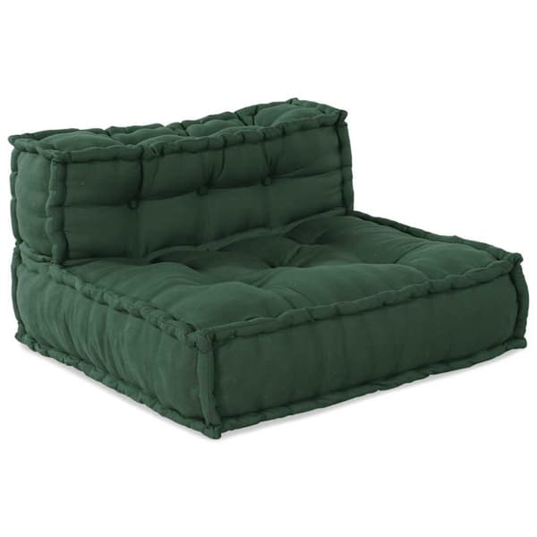 Modulär soffa grön 70x70x54 tyg