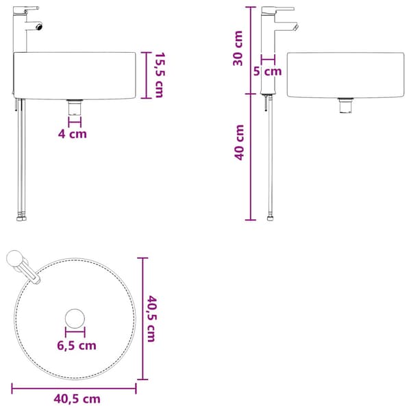 Badrumsmöbelset 2 pcs Sonoma-ek Konstruerat trä