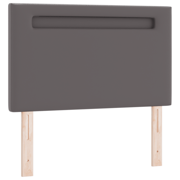LED huvuddyna Grå 90 cm Konstläder