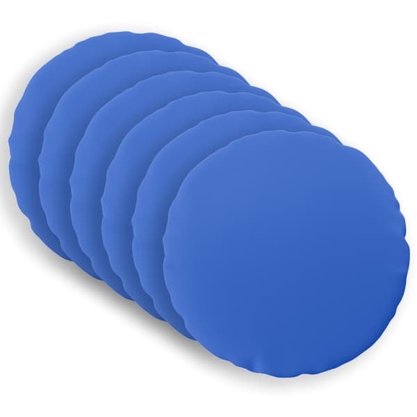 Kuddöverdrag 6 st HEERLEN Kungsblå Ø 60 cm Polyester