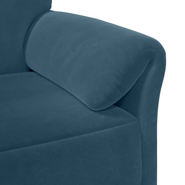 En-sitssoffa Blå 88 x 83 x 95 cm Sammet