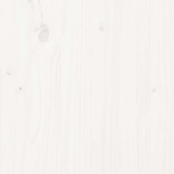 Sängram vit massiv furu 200x200 cm