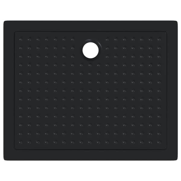 Duschbas Tray med Prickar 100 x 80 x 4 cm ABS Svart